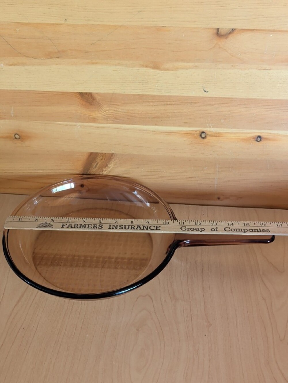 Corningware Vision ,Smoky Brown Glass Skillet . πππ - Picture 4 of 5